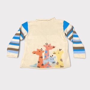 HANDMADE Knit Giraffe Sweater